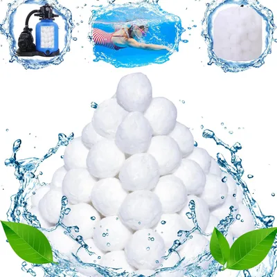 Imagen del producto de Filtros de bolas para sistemas de filtración de arena, 700 g, reemplazo para 25 kg de arena filtrante, para piscinas y acuarios