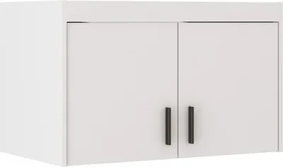 Produktbild von Zweitüriger Schrankaufsatz ADELINA – Breite 90 cm, weiß