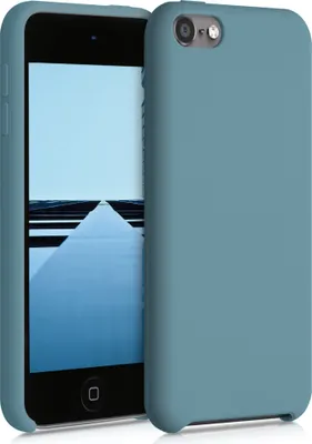 Produktbild von kwmobile Schutzhülle kompatibel mit Apple iPod Touch 6G / 7G (6. und 7.Generation) - Hülle Silikon gummiert - Cover Case in Arctic Night
