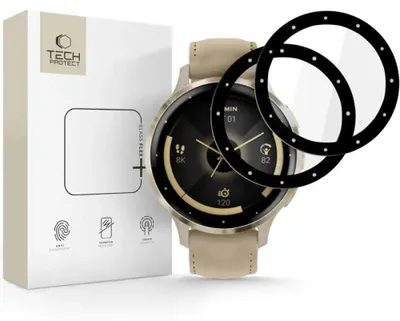 Obrázok produktu pre Tech-Protect Glass Flex+ 2-balenie hybridného skla Garmin Venu 3S - čierne