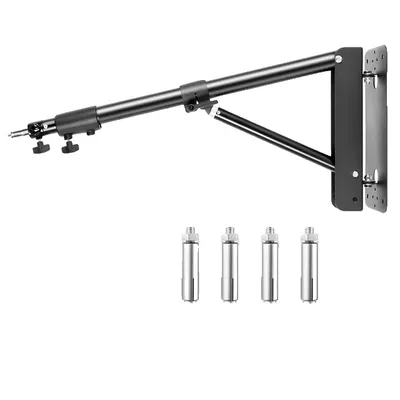 Obrázek produktu pro Otočné rameno pro montáž na stěnu pro fotografování, flexibilní konstrukce, výškově nastavitelné, velký stojan na rameno