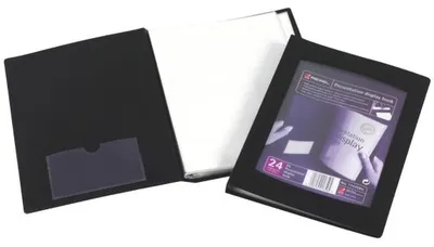 Produktbild von Rexel Präs.-Sichtbuch A5/24 Hüll. sz, Schwarz, A5, 168 mm, 226 mm, 16 mm