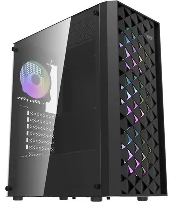 Obrázok produktu pre DARKFLASH - DF-DK351CL6-BK - DK351 - Počítačová skriňa bez zdroja – Stredná veža – Formát ATX – Čierna