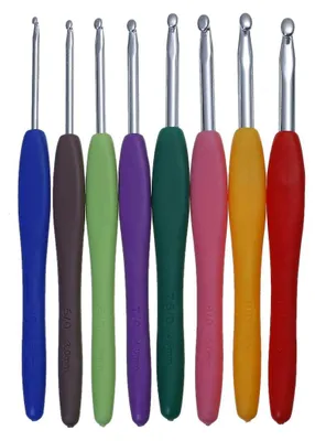 Häkelnadel-Set 8-teilig, 2,5-6,0 mm, mit Kunststoffgriff