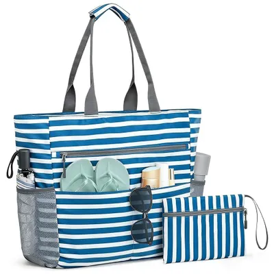 Image de Solidchoice - Grand sac de plage étanche avec compartiment isotherme