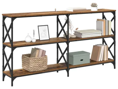 Obrázok produktu pre vidaXL Konzolový stolík z regenerovaného dreva 156 x 28 x 80,5 cm materiál na báze dreva