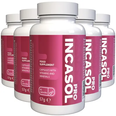 Productafbeelding van Incasol Pro - 300 Capsules (5x 60 capsules), Verpakking van 5