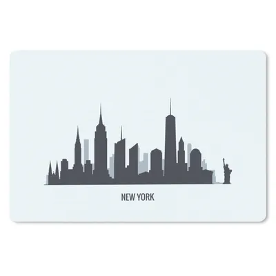 Produktbild von MuchoWow® Mauspad Mousepad New York - Skyline - Schwarz - Weiß 27x18 cm - Mousepads - Maus Mat - Pad - Mausunterlage - Büroartikel - Desk Matten