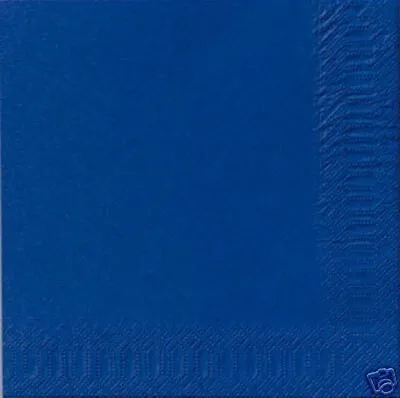 Produktbild von Duni Zelltuchservietten 33 x 33 cm 3-lagig 1/4 Falz 250 Stück dunkelblau - 4 Stück