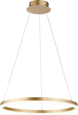 Produktbild von Paul Neuhaus LED Pendellampe TITUS Hängelampe rund dimmbar über Wandschalter warmweiß messing Wohnzimmer, Küche, Esszimmer