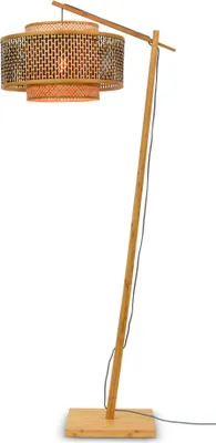 Produktbild von GOOD&MOJO - Stehleuchte Bhutan - Bambus/Schwarz - 73x50x176cm für Wohnzimmer, Schlafzimmer