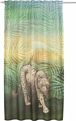 Produktbild von Fertigschal verdeckte Schlaufen „Leopard“ - Vorhang von Albani
