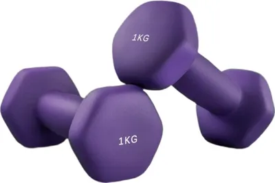 Immagine prodotto di Set di manubri - 2 x 1 kg - in neoprene - per allenamento della forza e per uso domestico