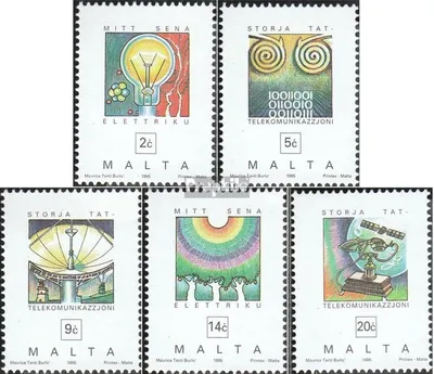 Produktbild von Briefmarken Malta 1995 Mi 959-963 (kompl.Ausg.) postfrisch Fernmeldewesen