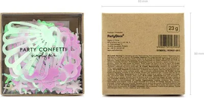 Produktbild von Konfetti Meerestiere 1,5 bis 5,5cm 23g irisierend