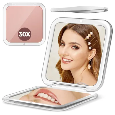 Obrázek produktu pro Skládací zrcátko na make-up s 30násobným zvětšením