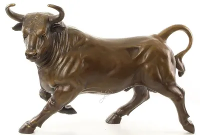Immagine prodotto di Casa Padrino scultura decorativa in bronzo toro bronzo / oro 57 x 24 x h. 38,7 cm - figura in bronzo