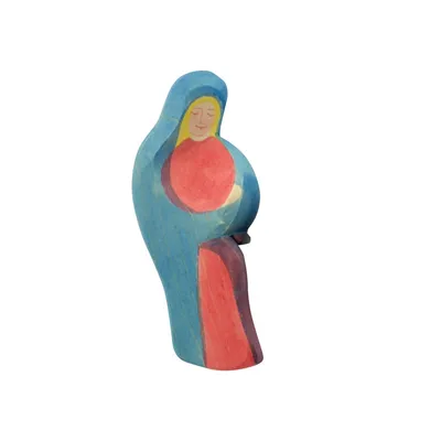 Produktbild von Holzfigur Maria auf dem Esel