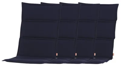 Image de set de 4 coussins de fauteuil Centauri bleu foncé 110x48x3cm Coussin de chaise