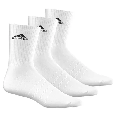 Produktbild von adidas 3-Stripe Performance Crew Socken 3 Paar weiß 35/38