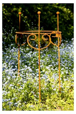 Produktbild von Rost Staudenhalter H: 80cm - 2 TLG. zum Öffnen Strauchhalter Rankgerüst