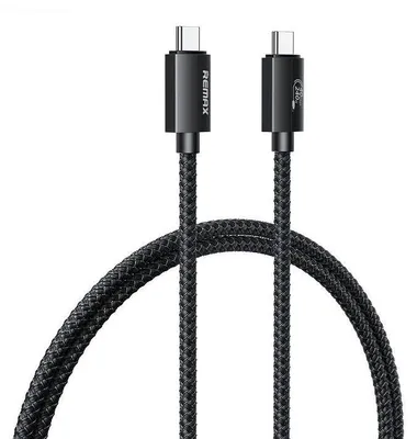 Zdjęcie produktu dla Kabel Remax Ladon Series 240W Rc-C039 Usb 4.0 Usb-C/Usb-C 1M Black