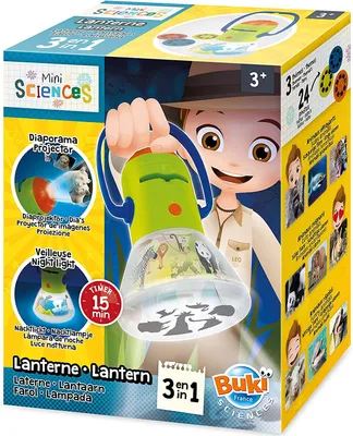 Produktbild von Buki Taschenlampe Spielzeug MINI SCIENCES 3 in 1 mit Tieren und LED