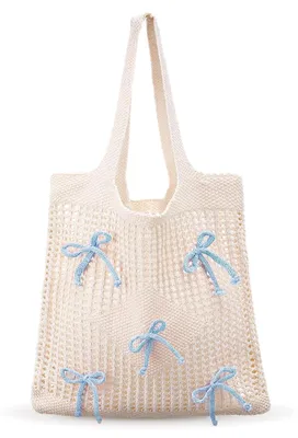 Produktbild von Inovra Strandtasche mit Reißverschluss - Strandtasche aus Bast – XXL Strandtasche – Tote Bag aus Baumwolle – Strandtasche mit Fächern – Hochwertige Polyester-Materialien