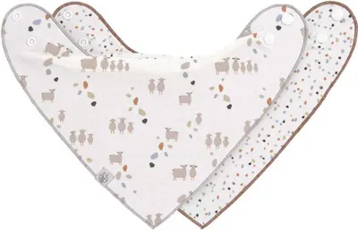 Produktbild von LÄSSIG Bandana-Lätzchen Tiny Farmer Sheep (2 Stück)