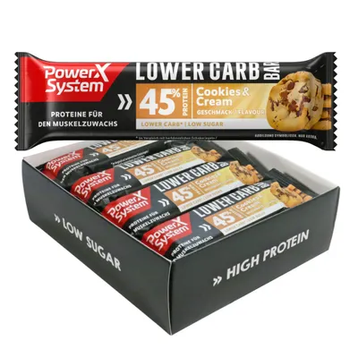 Lower Carb Proteinriegel Cookies and Cream 12 Stück