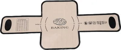 Immagine prodotto di Inserto per contenitore per il pane in silicone, riutilizzabile, rivestimento antiaderente, resistente al calore, sollevatore a cappio, strumento per trasferire l'impasto per la cottura al forno, nero, 0,4 mm/0,