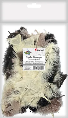Immagine prodotto di Piume decorative 8g mix di colori