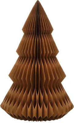 Obrázek produktu pro Slídové ozdoby Dekorativní vánoční stromek - V152 x Ø104 cm - Papír -Mix - Hnědý
