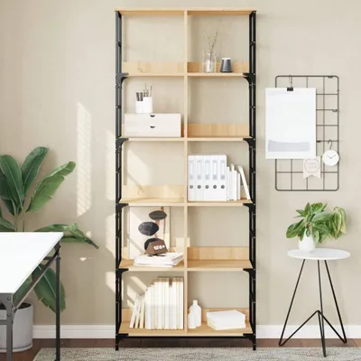 Produktbild von Möbel Bücherregal Sonoma-Eiche 78,5x33x188,5 cm Holzwerkstoff - Bücherregale 835260