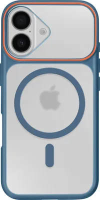 Image de Avizar, coque hybride MagSafe à dos rigide pour iPhone 16, bleu foncé