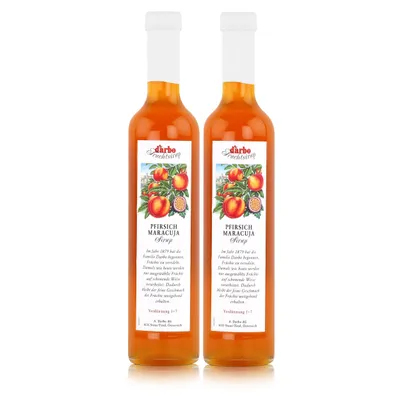 Produktbild von Darbo Pfirsich Maracuja Sirup 500ml - Cocktails Kaffeesirup (2er Pack)