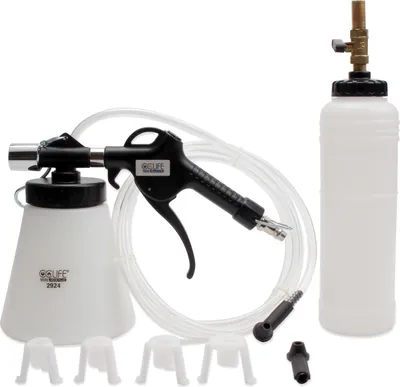 Produktbild von CCLIFE 0,75L Bremsenentlüftungsgerät Auto Druckluft Bremsenentlüfter Bremsflüssigkeitswechselgerät mit 1L Absaugbehälter