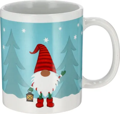 Produktbild von 12 x Weihnachtstasse aus Keramik Wichtel 250 ml Glühweintassen Glühweinbecher