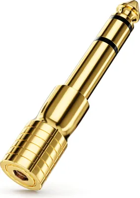 Produktbild von deleyCON Klinke Adapter 3,5mm auf 6,35mm - Klinkenstecker AUX Stereo Audio - vergoldete Kontakte - für Kopfhörer, Lautsprecher, Gitarre, Hifi Verstärker, Keyboard, Mischpult usw.