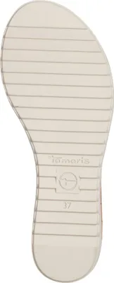 Produktbild von Tamaris Damen Sandale Sandalette mit T-Riemen und Keilabsatz 1-28102-42, Größe:41 EU, Farbe:Gold