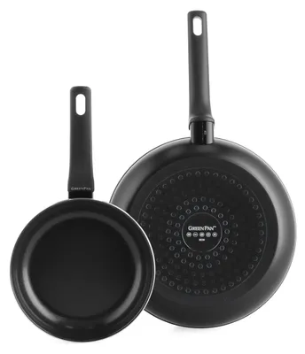 Bratpfannen-Set 20 + 28 cm, antihaftbeschichtet, Aluminium, Induktion