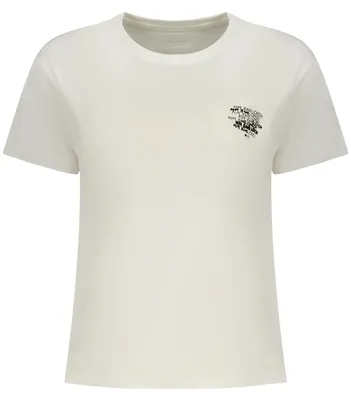Produktbild von Damen Kurzarm T-Shirt Weiß – Nachhaltige Baumwolle mit Logo-Druck