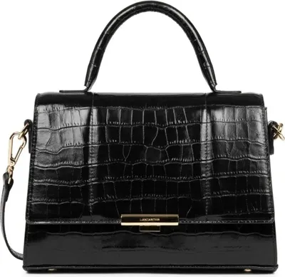 Image de Lancaster Sac Exotic Trinity M Noir Croco
