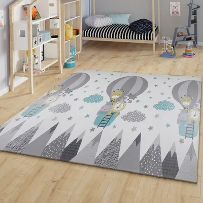 Produktbild von TT Home Kinder Matte Faltbar Spielmatte Krabbelmatte Berge Tier Motiv Wendbar Größe 150x200 cm