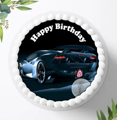 Produktbild von Für die Geburtstags Torte ein Tortenaufleger, Zuckerbild mit dem Motiv: Fahrzeuge, Essbares Foto für Torten, Fondant, Ø 20cm, 0881c