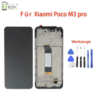 Produktbild von Für Xiaomi Poco M3 Pro LCD Display mit Rahmen Bildschirm Touchscreen