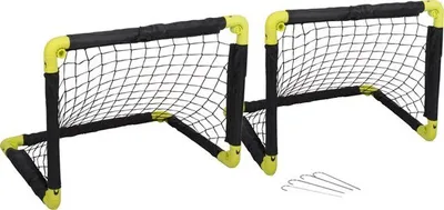 Produktbild von Dunlop Futbalová bránková súprava - Zwei Stück - Fußbälle - Zusammenklappbar - Leichtgewicht - Schwarz