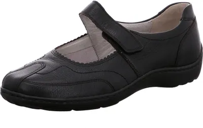Produktbild von Waldläufer Henni Ballerina Klettver., Pigalle, schwarz, Pro-Aktiv Fussbett, Weite H 496302-172-001 38 1/2