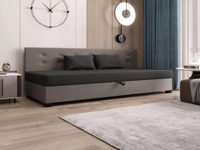 Produktbild von Einzelbett 120x195 AJKA BIZ 2 - grau / hellgrau