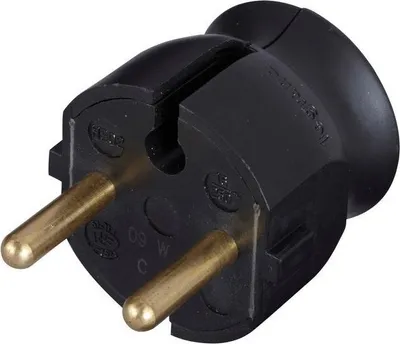 Image de Fiche électrique mâle 2 pôles, 16 A, LEGRAND